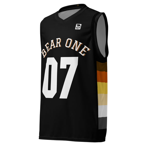 Gay Pride Bear 107 Recycled basketball jersey