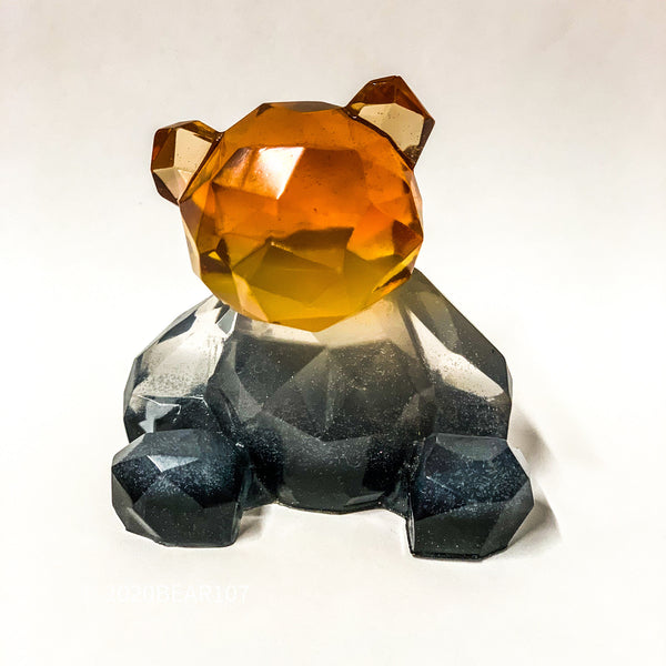 Bears Pride Flag colours resin Bear figurine