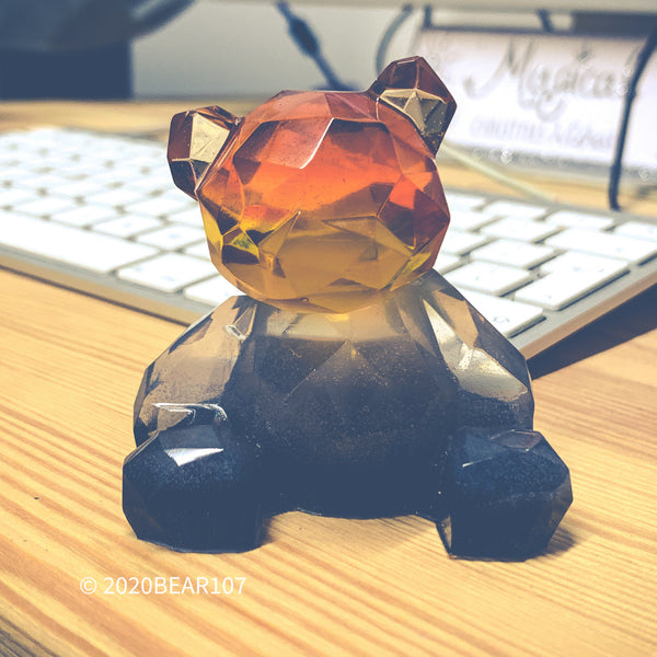 Bears Pride Flag colours resin Bear figurine