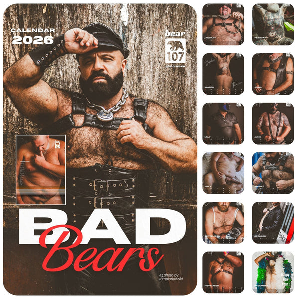 Bad Bears Calendar 2026 wall calendar A3