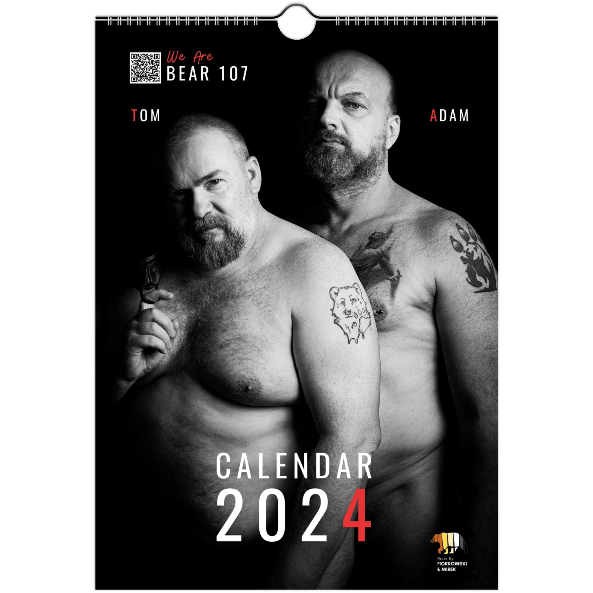 Gay Pride Bear 107 Wall Calendar 2024 (UK, EU)