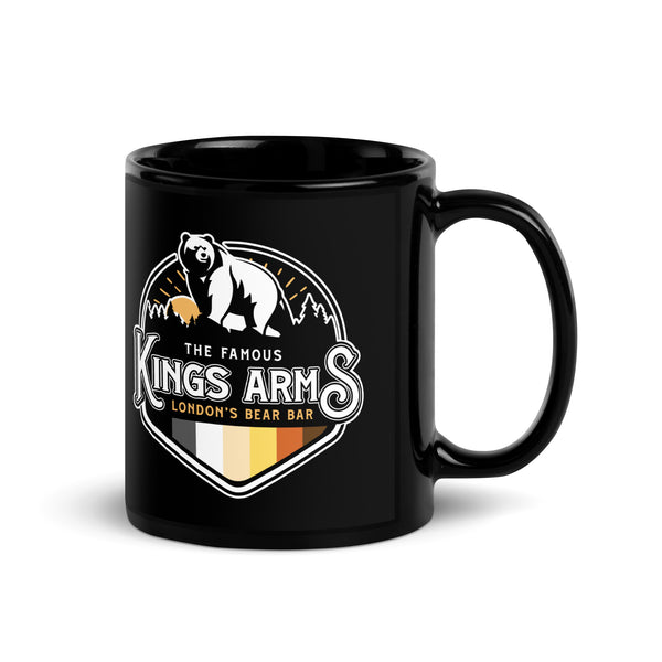 Official Kings Arms London Black Glossy Mug