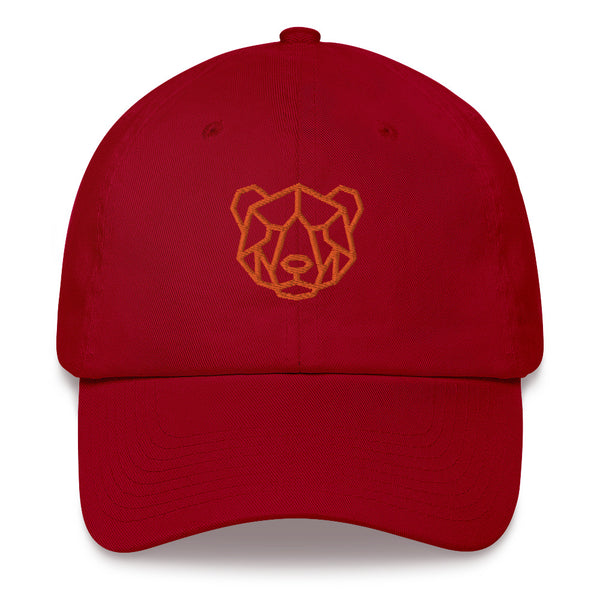 Gay Pride Orange Bear embroidery Dad hat