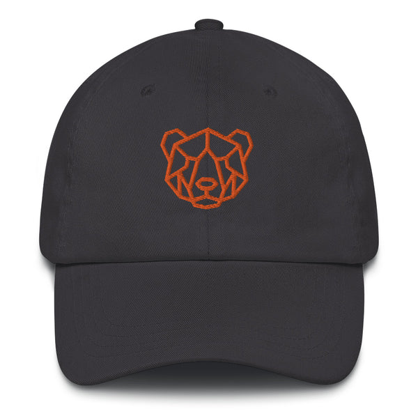 Gay Pride Orange Bear embroidery Dad hat