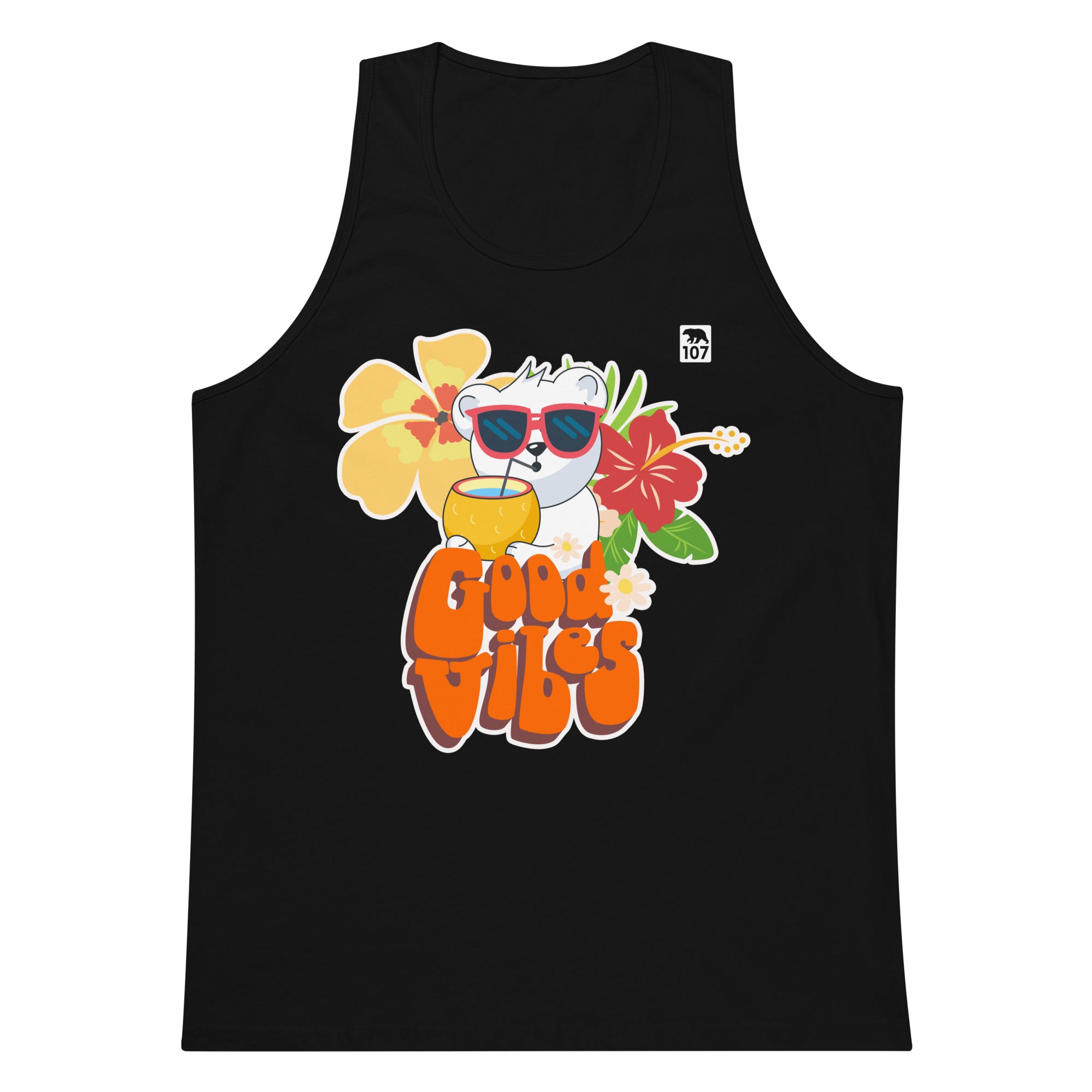 Gay Pride Good Vibes Bear tank top