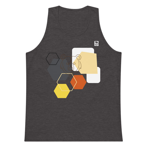 Gay Pride Bear Shapes tank top