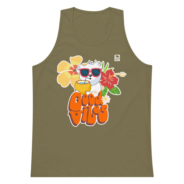 Gay Pride Good Vibes Bear tank top