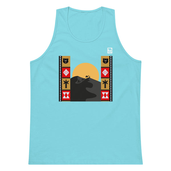 Gay Pride Arabic Bear tank top