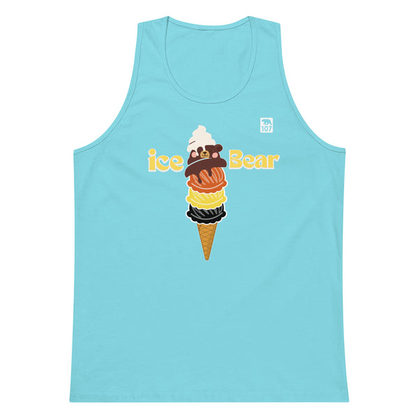 Gay Pride Ice Bear tank top