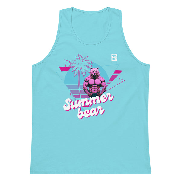 Gay Pride Summer Bear tank top