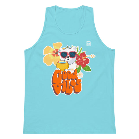 Gay Pride Good Vibes Bear tank top