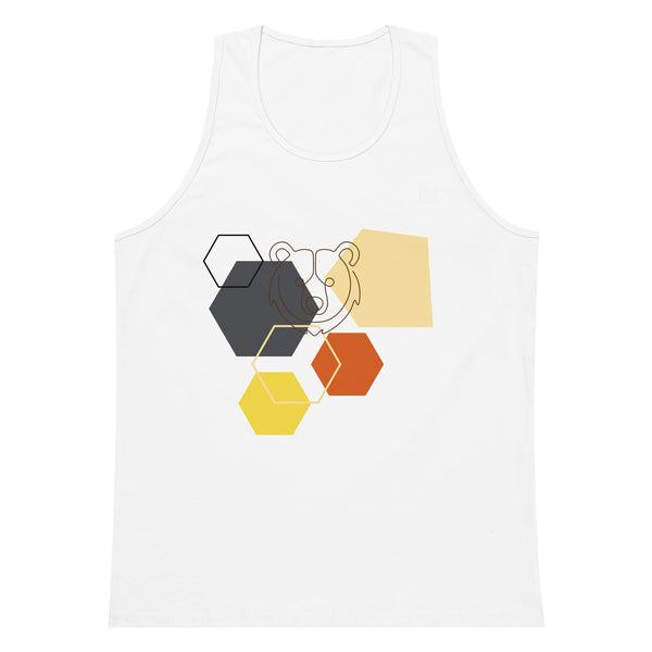 Gay Pride Bear Shapes tank top