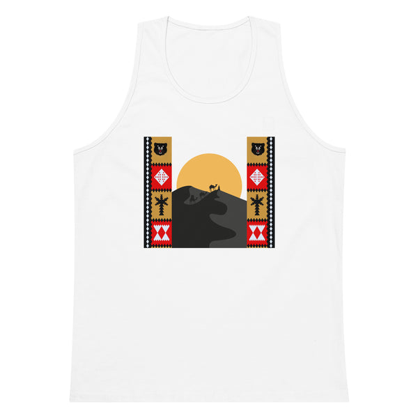 Gay Pride Arabic Bear tank top