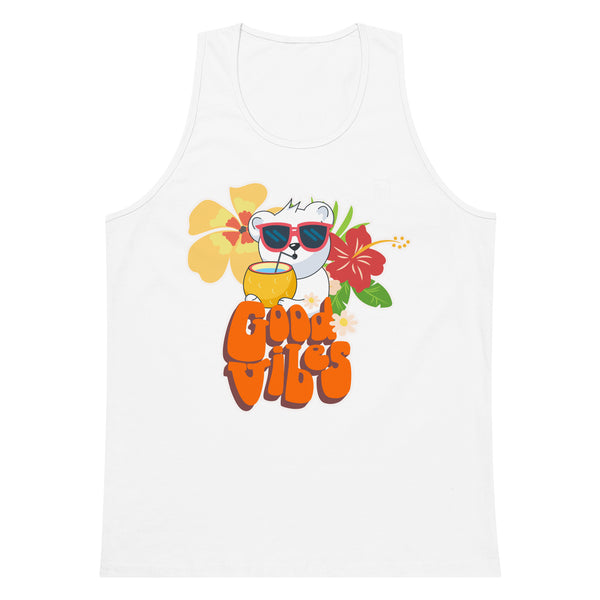 Gay Pride Good Vibes Bear tank top