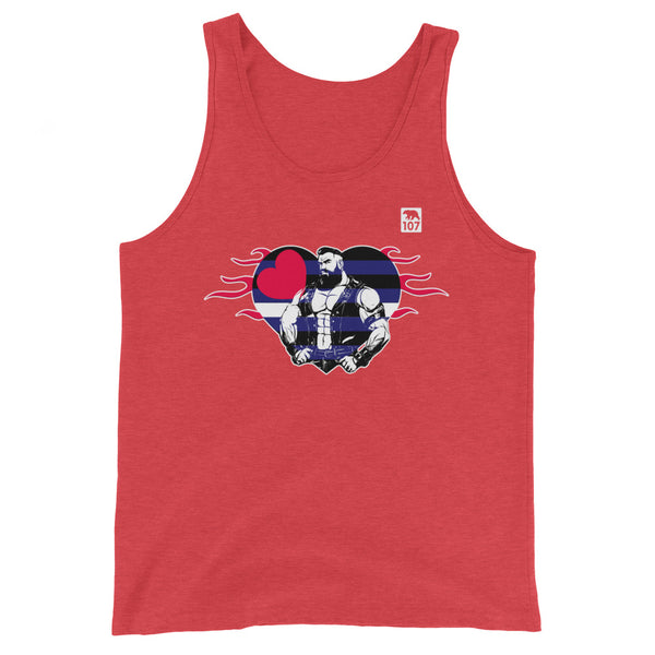 Leather Pride Heart Tank Top