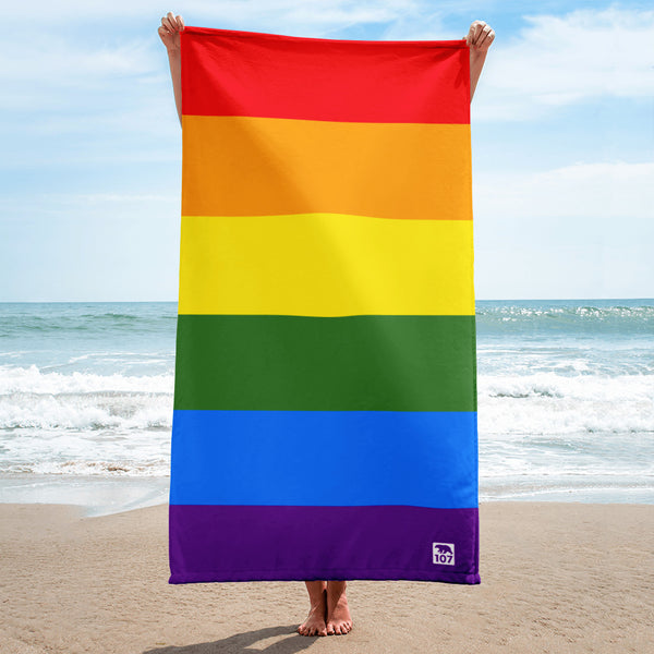 Gay Pride Beach Towel