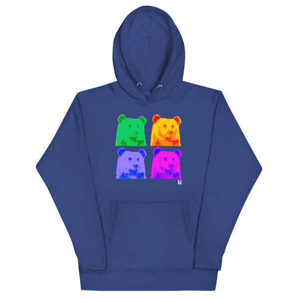 Gay Pride Portrait Bear Hoodie