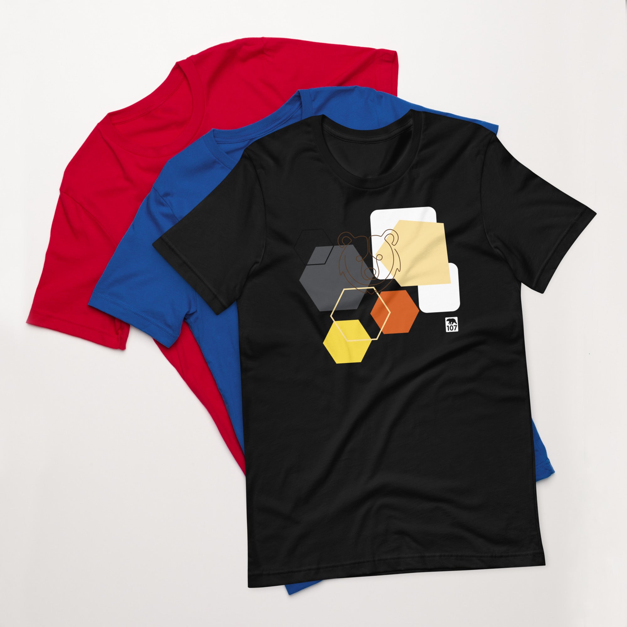 Gay Pride Bear Shapes t-shirt