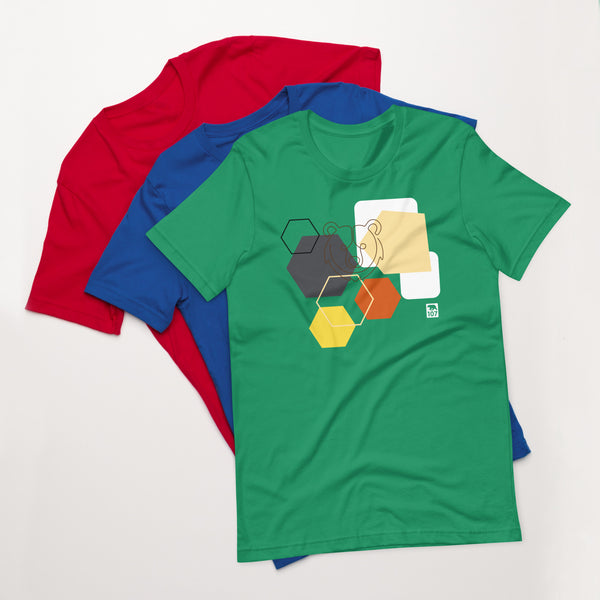 Gay Pride Bear Shapes t-shirt