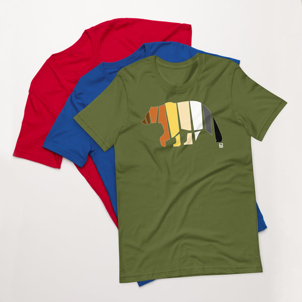 Gay Pride Bear Flag Colour t-shirt