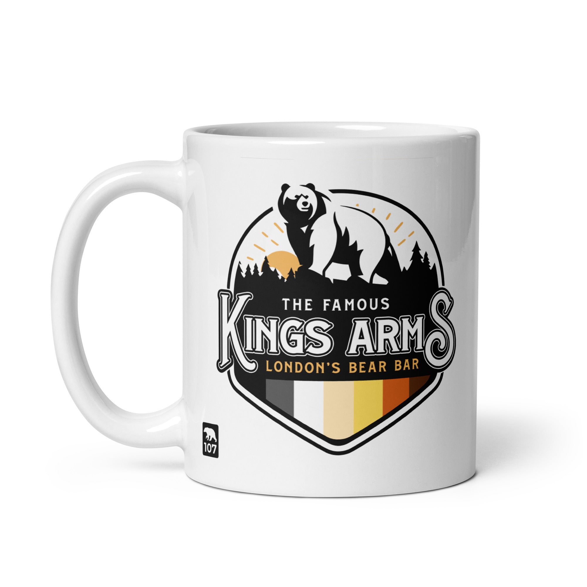 Official Kings Arms White glossy mug