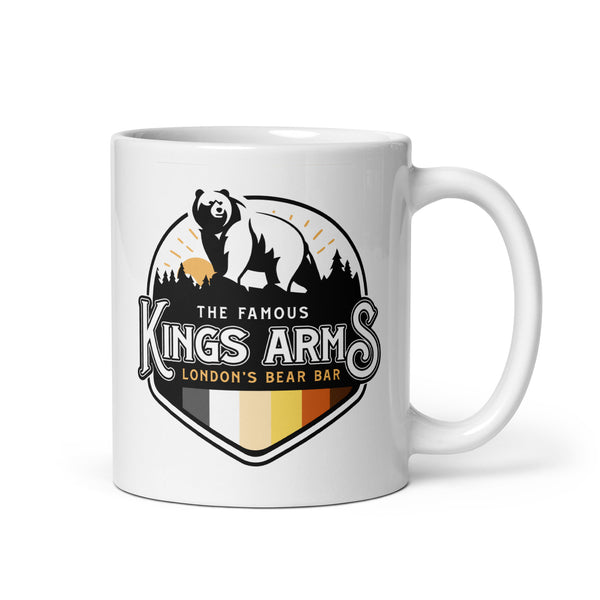 Official Kings Arms White glossy mug