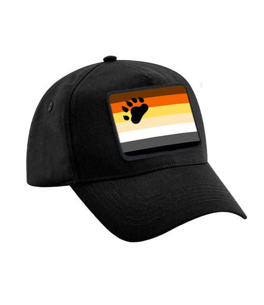 Bear Pride Patch Cap Flag With Paw
