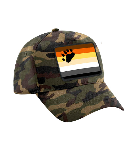 Bear Pride Patch Cap Flag With Paw