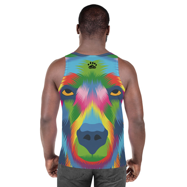 Gay Pride Colourful Bear Tank Top