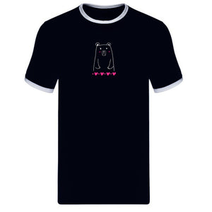 Bear Pride T-shirt Cute Bear with hearts