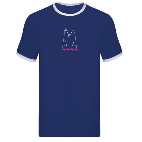 Bear Pride T-shirt Cute Bear with hearts