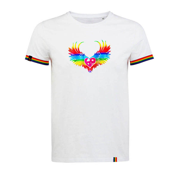 LGBTQ Pride T-Shirt Rainbow Wings