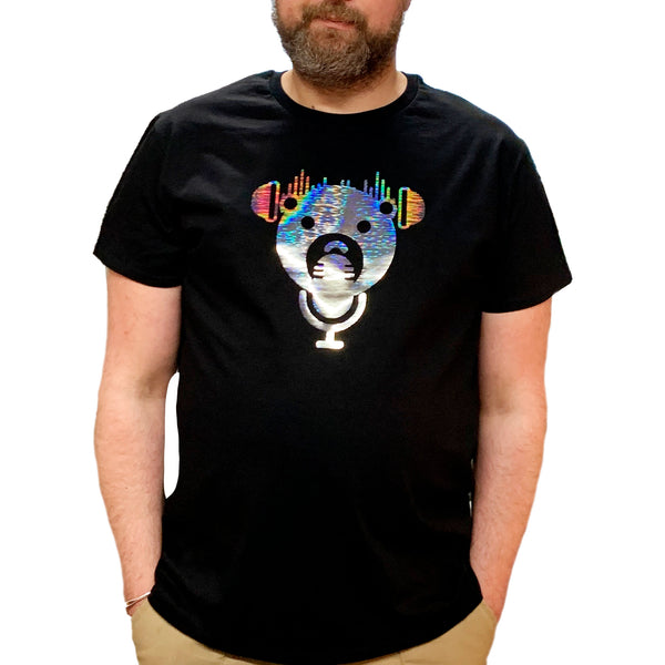 Bear Pride T-Shirt Rainbow Disco Bear