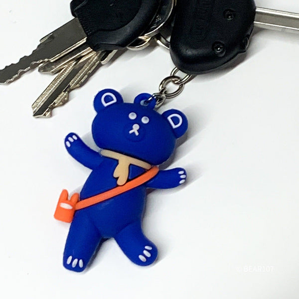 Bear Pride Cute Blue Bear Keychain - Bear107
