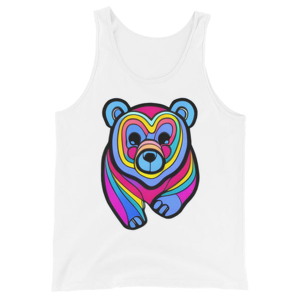 Gay Bear Pride Psychedelic Bear Tank Top
