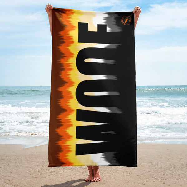 Bear Pride WOOF Beach Towel