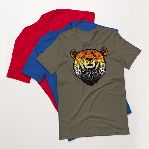 Bear Pride Flag Colour Bear t-shirt