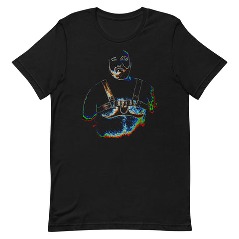 Gay Pride Bear in Harness T-shirt