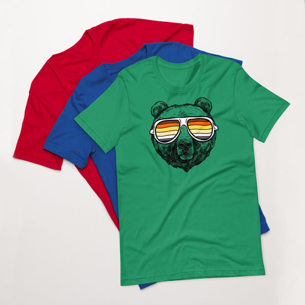 Bear Pride T-shirt Bear with glasses