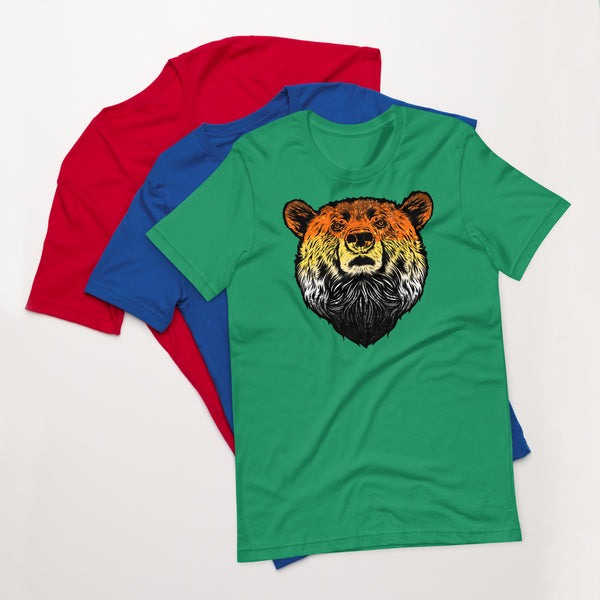Bear Pride Flag Colour Bear t-shirt