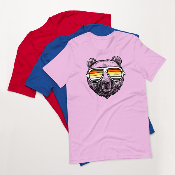 Bear Pride T-shirt Bear with glasses