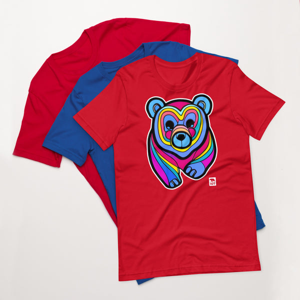 Gay Bear Pride Psychedelic Bear t-shirt